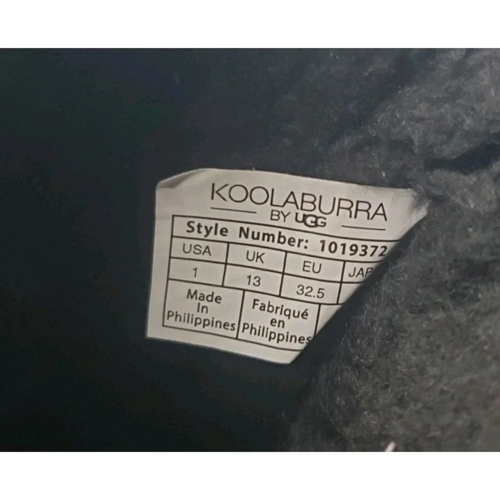 KOOLABURRA BY‎ UGG/ KIDS Victoria Short 1019372 Black SIZE 1 Boots